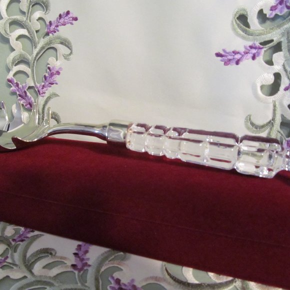 Lead Crystal Stainless Steel Pasta Server +24% lead crystal - Picture 13 of 16